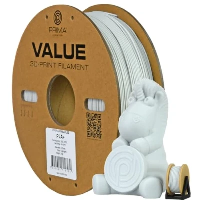 Image of PrimaValue PLA+ Light Grey 1.75mm 1kg