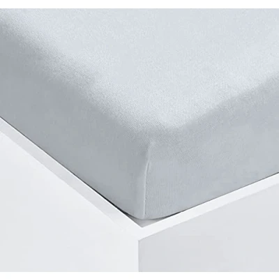 Image of My Little World Nursery Baby 2 Pack Flannelette Flat Sheet Pram/Moses, Cot (Grey, Pram/Moses)
