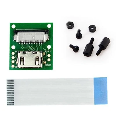 Image of chenyang 2 Pack HDMI to CSI Raspberry PI Camera Module Expansion Adapter with Flat Ribbon Flex Cable 5cm