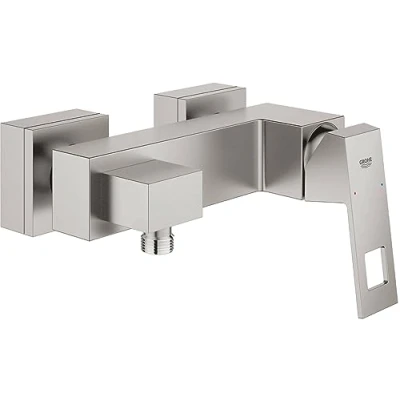 Image of GROHE Eurocube Single Lever Shower Mixer 1/2&quot; Supersteel 23145DC0