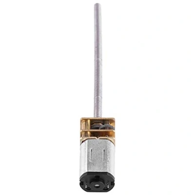 Image of linear actuator+ Akozon DC 6V Gear Motor With Long M3*55MM Screw Thread Output Shaft 30RPM 500RPM(30RPM)