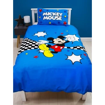 Image of Disney Bedding Set Mickey Mouse Single Duvet Reversible Official Merchandise