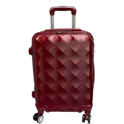 Image of Viper Travel Suitcase Luggage Trolley 4 Wheel Hard Shell PC+ABS Cabin Case (Burgundy, 20 Inch)
