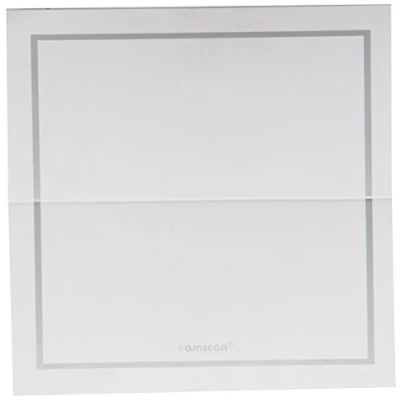 Image of (PKT) Adult 50 Pack Silver Classic Placecards Wedding Stationery