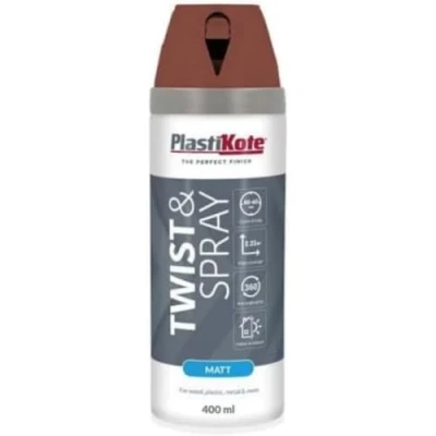 Image of PLASTIKOTE PlastikoteTwist &amp; Spray Matt 400ml Pantile Red