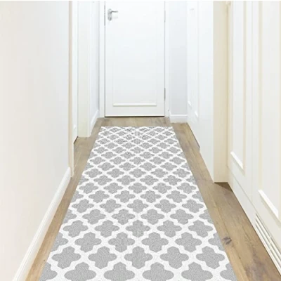 Image of Viniliko Carpet Celosia, Vinyl, Grey, 80 x 300 3 cm