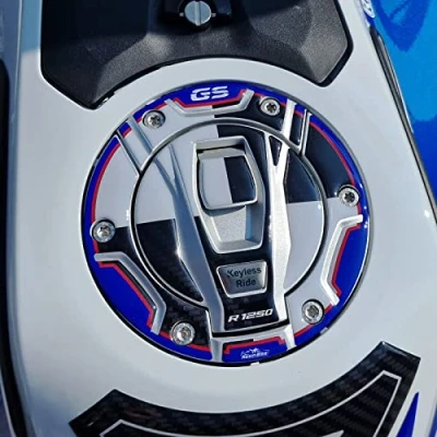 Image of Resin Bike Motorcycle 3D Stickers Compatible with BMW R 1250 GS Adventure Rallye 2022. Tank Cap Protection from Bumps and Scratches. Gadget Moto