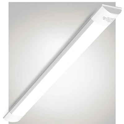 Image of Bellanny 20W LED Batten Lights, 2ft Tube Light, 6500k Daylight White Ceiling Surface Mounted 2400LM 180 Beam Angle Light for Office, Bathroom, Kitchen