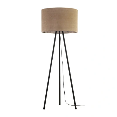 Image of TK Lighting Juta floor lamp with tripod frame