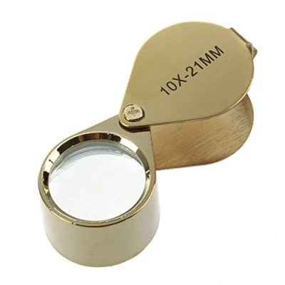 Image of 10x Magnifying Magnifier Glass Jewellers Eye Foldable Jewelry Loop Loupe()
