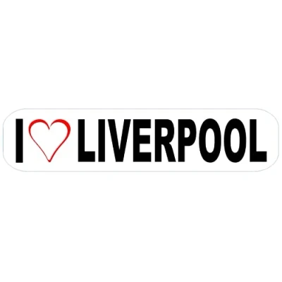 Image of I Love Liverpool Decal Sticker Vinyl Bumper Window