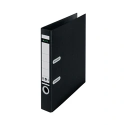 Image of Leitz 180 Recycled Lever Arch File A4 50mm Black (Pack of 10) 10190095