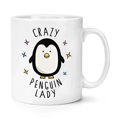 Image of Crazy Penguin Lady 10oz Mug Cup