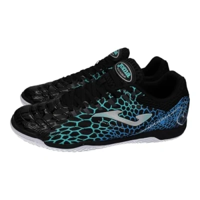 Image of Joma Maxima Astro turf trainers, Men&#039;s, Size: 425, Black turquoise shoes
