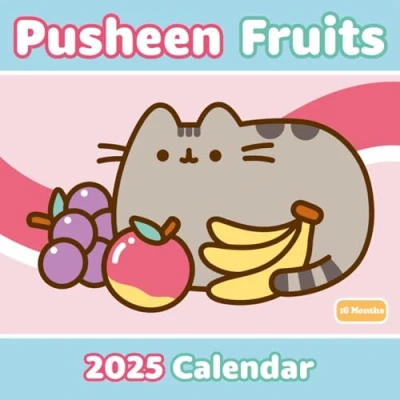 Image of Pyramid International Pusheen 2025 Calendar Official 16 Month Planner, Adorable Illustrations, Large Grid for Notes, Gift Fans &amp; Cat Lovers