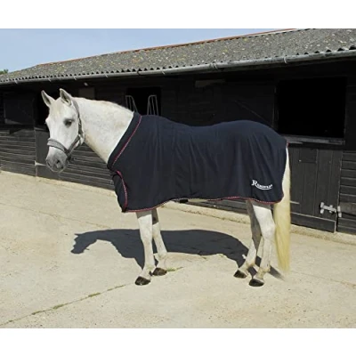 Image of Rhinegold Comfey Collar Fleece Rug 7/3 Navy