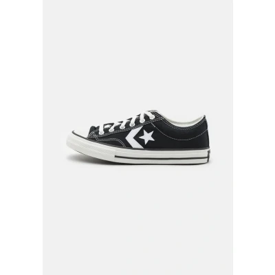 Image of Converse STAR Player 76 Foundational Unisex Trainers for kids, Size: 3, Black/vintage white/egret Leather and textile