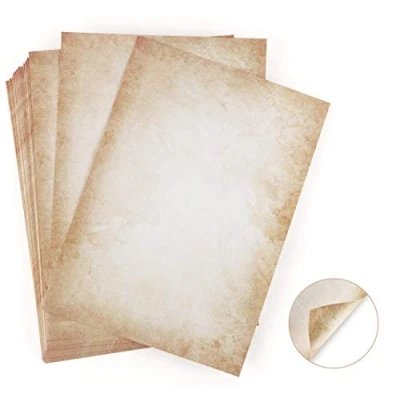 Image of 100 sheets writing Paper Design Old Look DIN A4 120 g/m² Absofine DIY offset printing