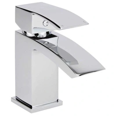 Image of Milano Wick Modern Mono Bathroom Basin Mixer Tap Chrome