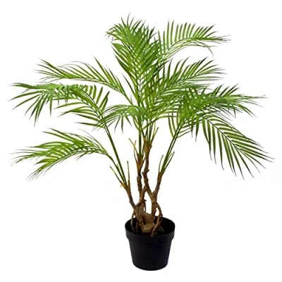 Image of Leaf Design UK Large Realistic Artificial Palm Tree, 90cm Twist Palm, AZ PALMNEW