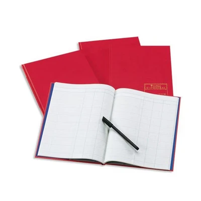 Image of Collins Debden Ltd 060378 69 Series Cathedral A4 Analysis Book, 7 Cash Columns, 96 Pages, Red 1