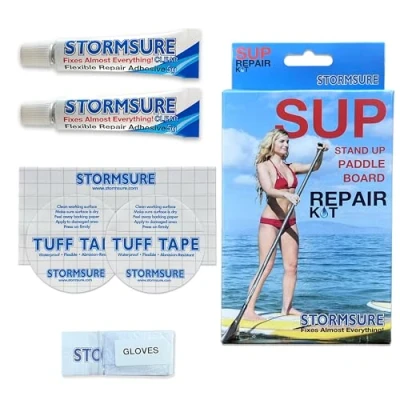 Image of Stormsure SUP Stand Up Paddleboard Repair Kit Fix Rips And Holes: Extend Your Paddle Board&#039;s Life Span