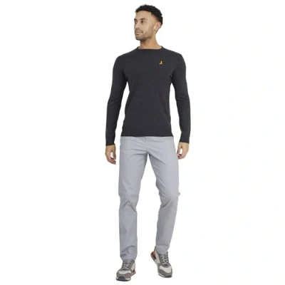 Image of BRAVE SOUL Mens Jumper Long Sleeve Light Knit Crew Neck Sweater Jersey (UK, Alpha, XXL, Regular, Grey Chracoal Einstein)
