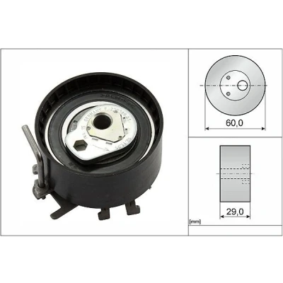 Image of 1307700QAG, 1307700QAL Tensioner Pulley, timing belt INA 531 0404 10 DACIA: SANDERO 2, RENAULT: CLIO PEUGEOT: 206 Hatchback