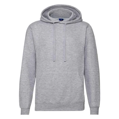 Image of Russell Athletic Unisex Adult Hooded Sweatshirt (Light Oxford) Grey Size Small