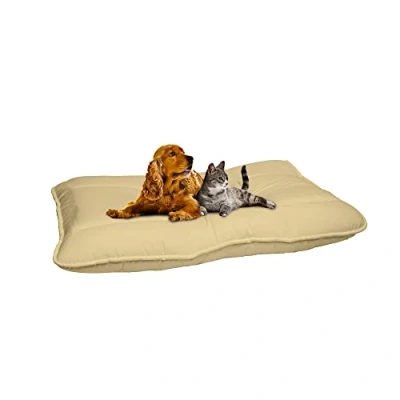 Image of Stripey Finds Italian Bed Linen Dogs Maxy Pillow, 60 x 100 cm, Cream