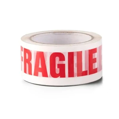 Image of 1 Roll Fragile Tape For Packaging 48mm X 66m Strong &amp; Heavy Duty items Secure And Sticky Packing Moving House, Parcels, Cartons (1 Roll)