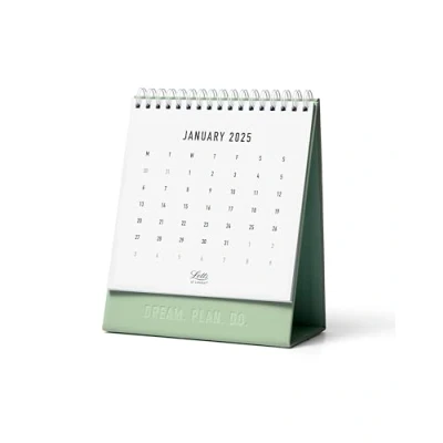 Image of Letts of London Conscious 2025 Desk Calendar sage