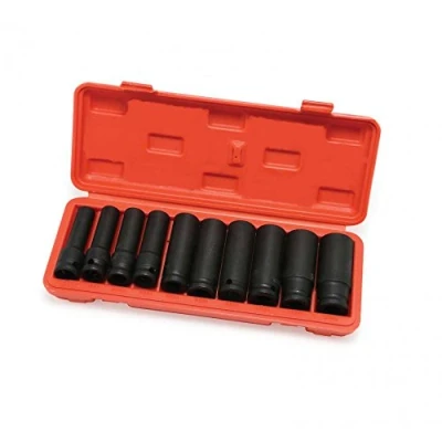 Image of Hilka 01151002 10pce 0.5 Inch Deep Impact Socket Set