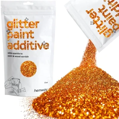 Image of Glitter Paint for Walls Copper Holographic Additive Emulsion Latex Acrylic Sparkles Fine Interior Painting 100g / 3.5oz