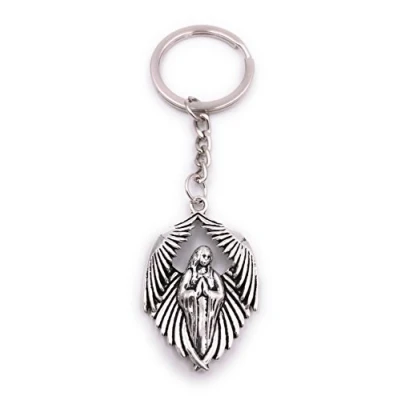Image of H Customs Angel magic wing key chain pendant silver metal
