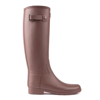 Image of Hunter Womens Refined Tall Boots Brown Size UK 4