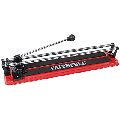 Image of Faithfull FAITLC400 Wall and Floor Tile Cutter 400mm (16in) square, 280mm diagonal, 10mm thick cutting capacity