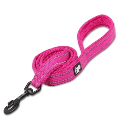 Image of TRUE LOVE Dog Leash TLL2111 Puppy Walking Lead Leash,Pet Chain Rope,Handle Traction Rope,Padded Reflective Night Safe Leading Length 200cm Now Available (M, Fushcia)