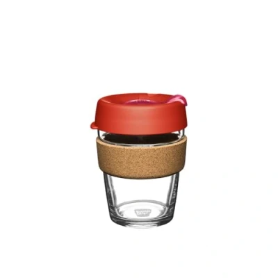 Image of KeepCup Reusable Coffee Cup Brew Tempered Glass and Natural Cork, M 12oz/340ml Daybreak