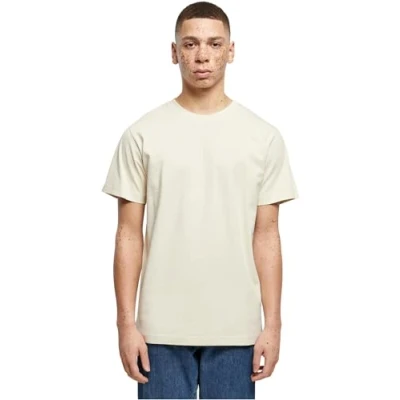 Image of Build Your Brand Men&#039;s T shirt Round Neck Shirt, Sand, 5XL UK