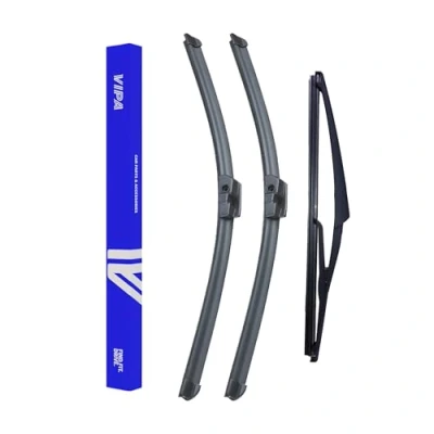 Image of Vipa Wiper Blade Set fits: Mercedes Benz C Class S204 EARLY Estate Oct 2007 to Dec 2008