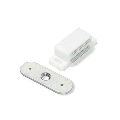 Image of Emuca 1275315 Magnetic catch with metallic counterpart for hinged furniture door,Set of 20 pcs