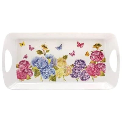 Image of Lesser &amp; Pavey British Designed Serving Tray Dinner for Multiple Uses Around The Home Trays Food Or Drinks Butterfly Blossom Medium Jennifer Rose Gallery