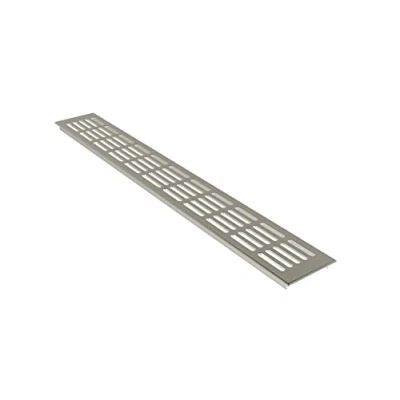 Image of Ventilation Grill Plate / Screen 80 x 800 mm Aluminium Anodised Stainless Steel