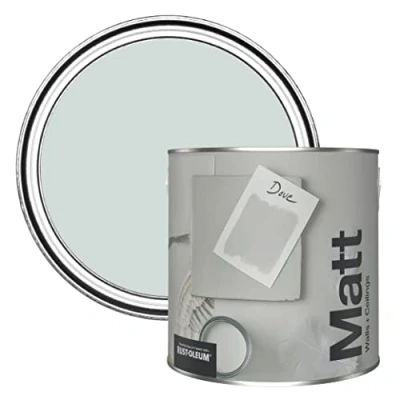 Image of Rust Oleum Colours Matt Emulsion Wall and Ceiling Paint Dove 2.5L