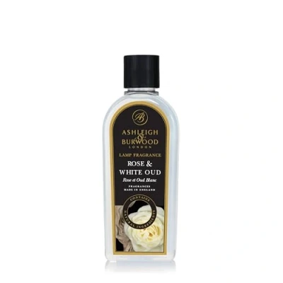 Image of Ashleigh &amp; Burwood Rose White Oud Lamp Fragrance 500 ml Made in The UK Floral Scent