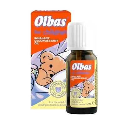 Image of Olbas Oil For Children 12ml Inhalant Decongestant Relief from Catarrh, Colds &amp; Blocked Sinuses over 3 Months Old