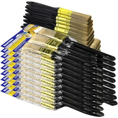 Image of Great Andrew Paint Brushes, 30 Pack Value Multi use(3INCH 2INCH 1.5INCH 1.5ANGLE SASH 1INCH) Brush, Brushes Set for Home Furniture Fences and Wall Trim
