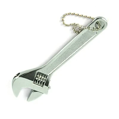 Image of Vogueing Tool Small Spanner 2.5 Inch 68MM Adjustable Non Slip Mini Jaw Wrench for Repair &amp; Maintenance Silver