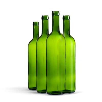Image of WYSKONT Glass Bottle 750 ml Bordeaux Pack 16 Wine without Corks Water Oil Empty Liqueur Bottles for Filling Gift Accessories